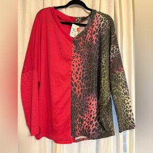 Women’s leopard print top